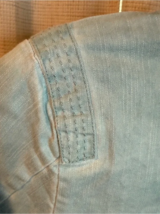 Bandolino Light Blue Zip-Front Jean Jacket - Picture 4 of 9